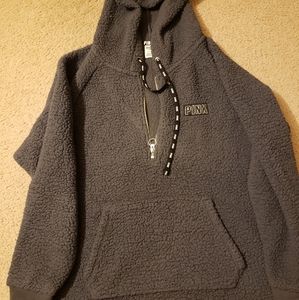 Sherpa PINK Grey Sweater